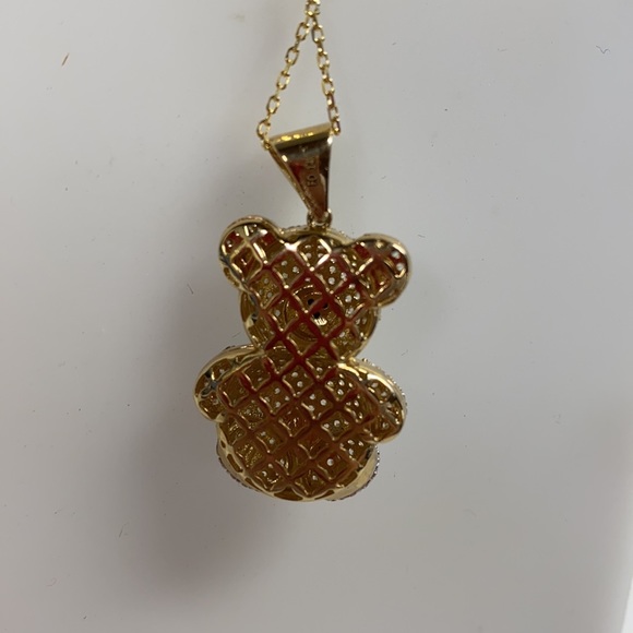 14k Gold Teddy Bear Pendant - Picture 3 of 4